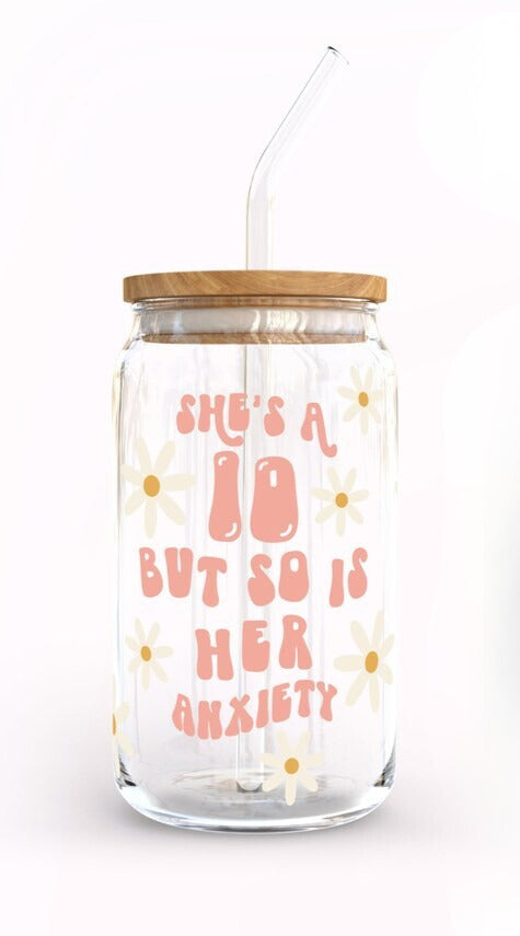 Designer Glass Tumbler|SHE IS 10